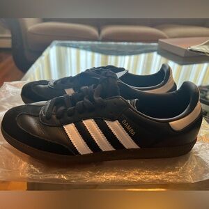 Adidas Classic Black and White Trainers